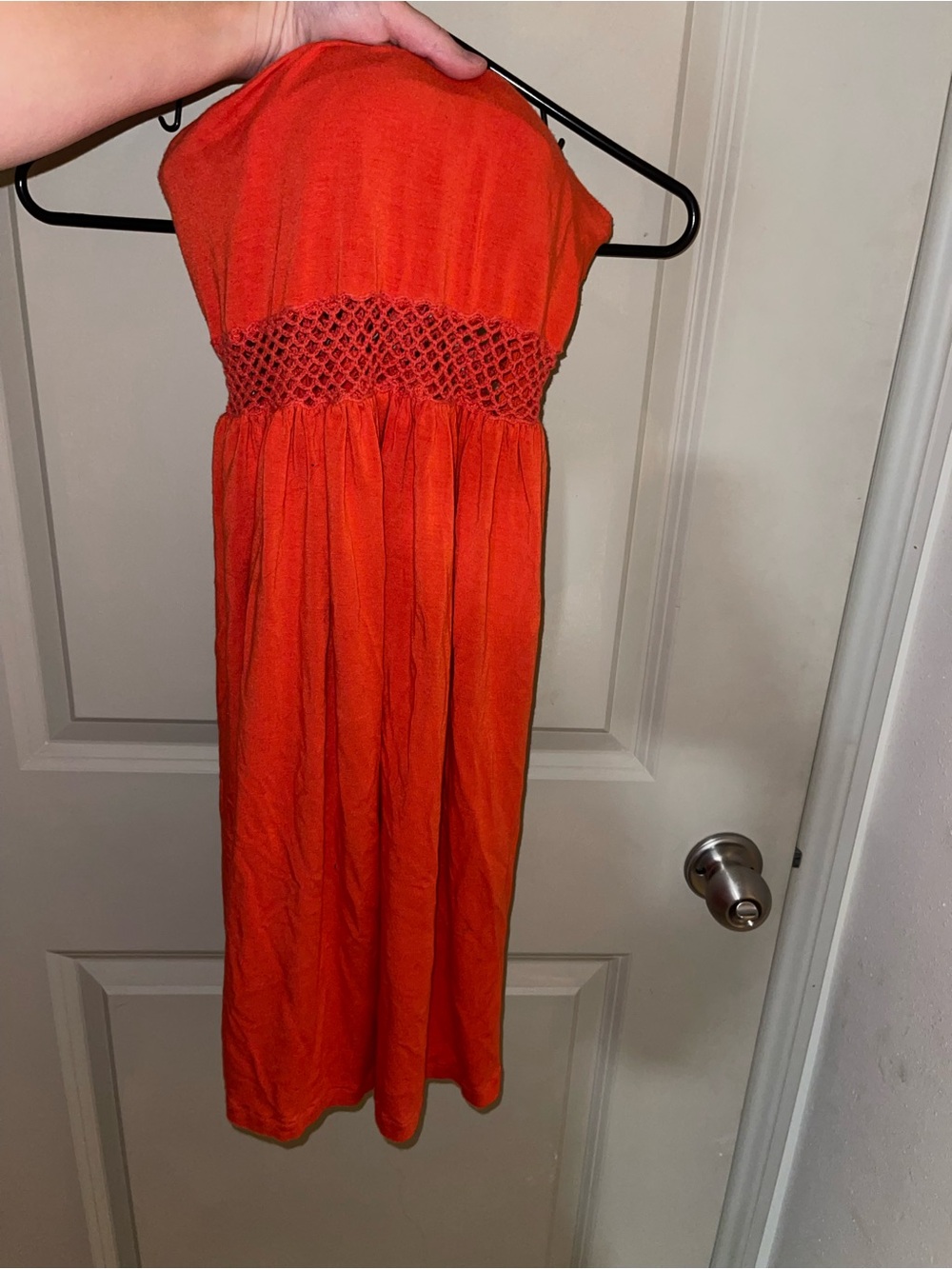 Moda International Strapless Orange Dress